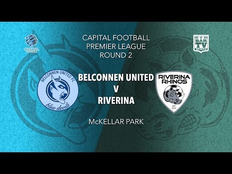 2019 Capital Football Premier League - U20's and 1st Grade Round 2 - Belconnen United v Riverina