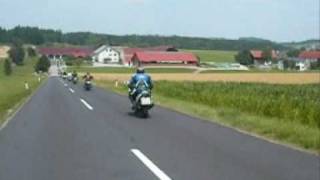 preview picture of video 'MC Raab Motorradtreffen Ausfahrt Motorradsegnung'