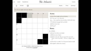 The Atlantic Crossword 11/08/2026