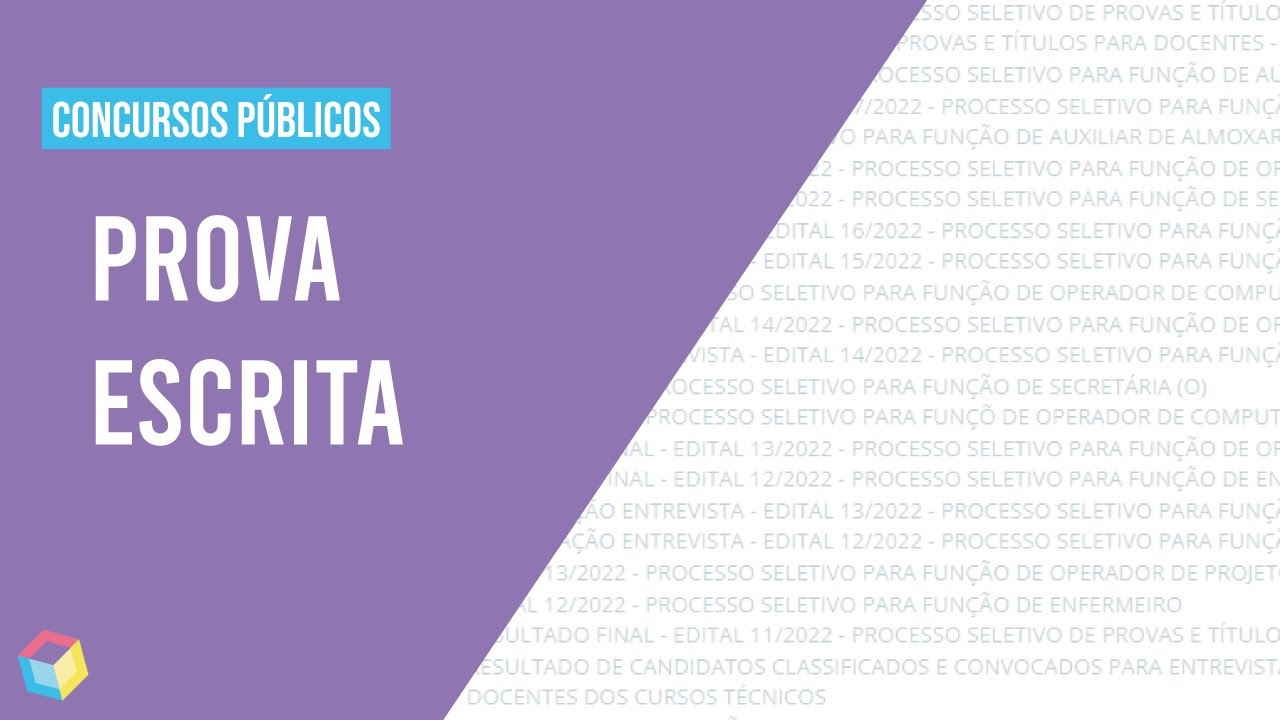 Concurso Público para Docente|  Como funciona a PROVA ESCRITA? Formato, dicas e experiências