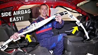 HOW TO REPLACE SIDE CURTAIN AIRBAG ON CAR. SIDE AIR BAG REMOVAL