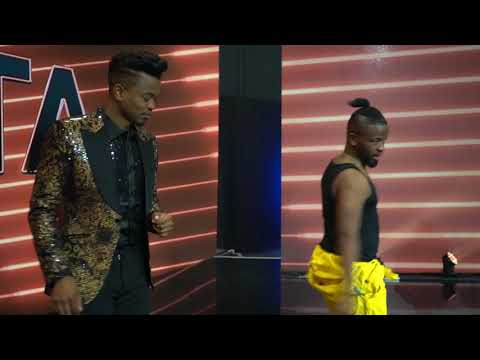 Tom London teaching Mpho Pops BEV @15th SAFTA'S