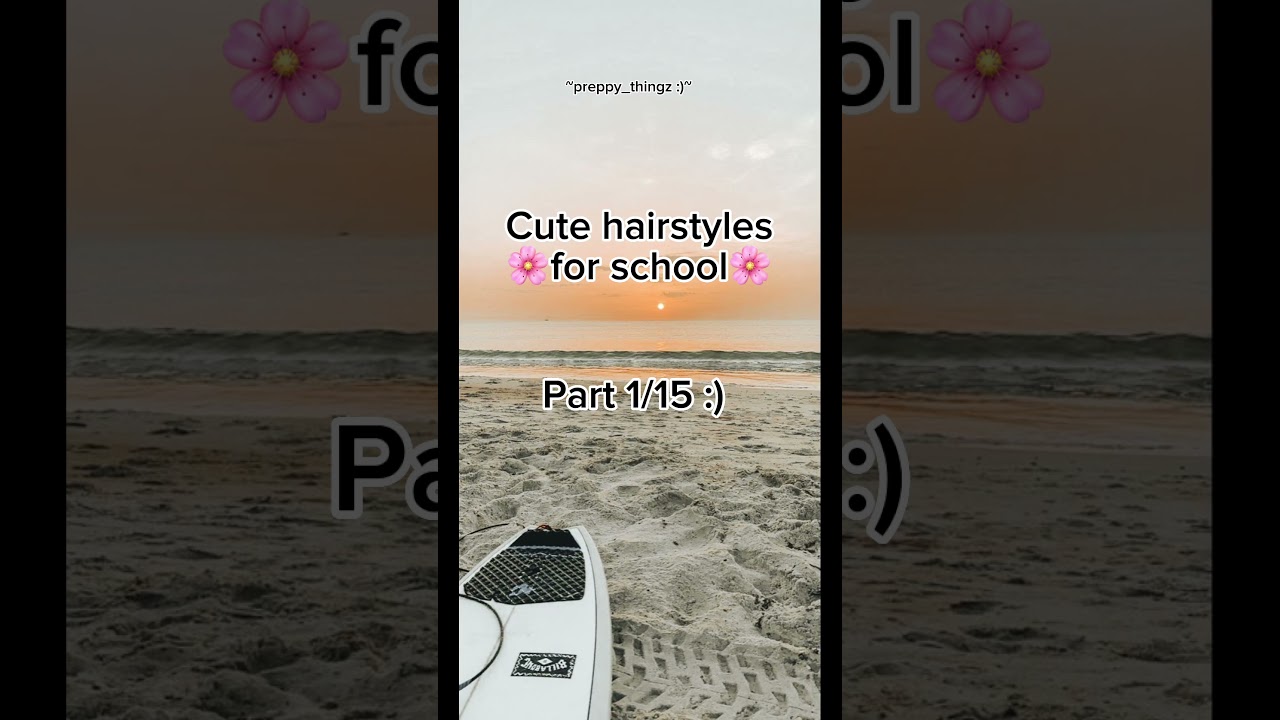 Hairstyles for school part 1/15 :)💗 #school #preppy #hair #algorithm