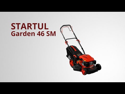 фото газонокосилка бензиновая startul (стартул) garden 46 sm самоходная. 5.0 л.с., ширина 46 см, самоходн 0