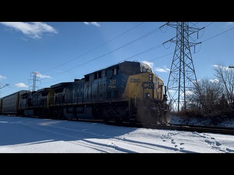 CSX Q568 in Dearborn, MI w/ CSX391 (Spirit of Dante) & CSX547