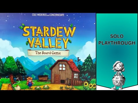 Stardew Valley: The Board Game Solo Playthrough | Farming, Mining & Strategy