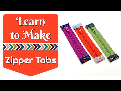 Learn to Make Zipper Tabs