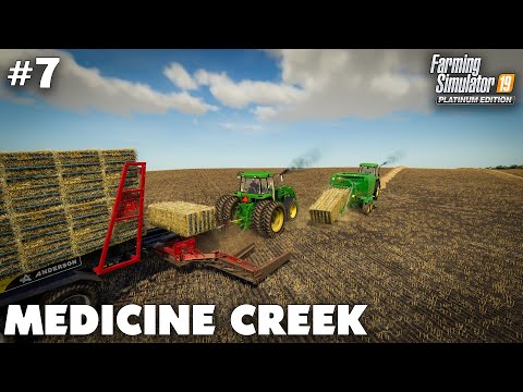 Medicine Creek #7 Bale Chasing, Farming Simulator 19 Timelapse