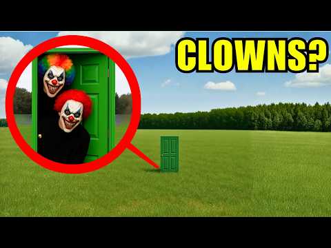 if you ever see this Green Door, do not go inside it! RUN AWAY as fast as you can!!! (Clowns Inside)