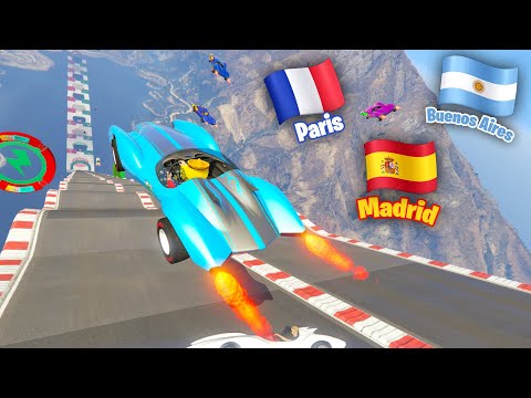 MEGA RAMPA 569.000% IMPOSIBLE! ADIVINA LA CAPITAL PARA GANAR!! - GTA V ONLINE