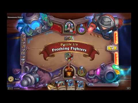 Solution Puzzle Lab Lethal: Frothing Fighters - Poisonmaster Pollark (5/9), Hearthstone Boomsday
