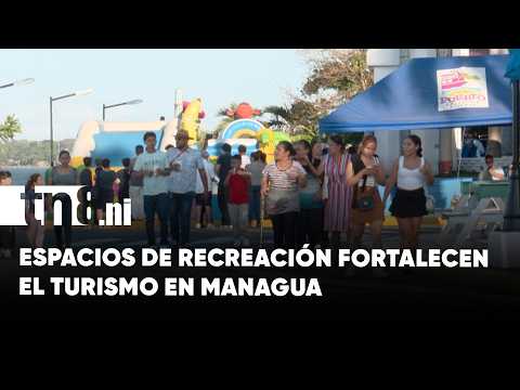 Familias disfrutan de ambientes seguros y naturales frente al lago de Managua