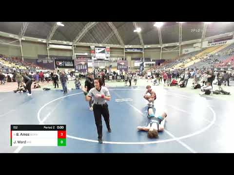 152 Lbs Champ. Round 1 - Brennan Amos, Big Game Hunters Wrestling Club Vs Jacob Ward, Wisconsin Bb