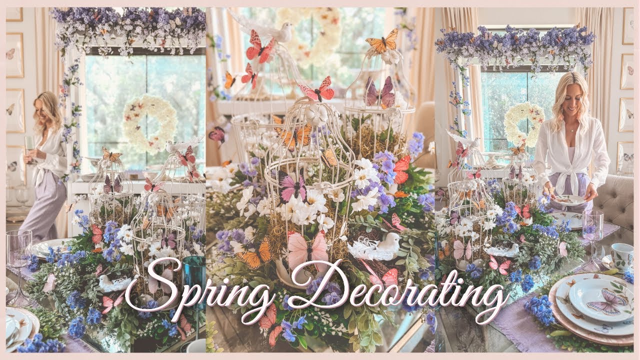 Spring Brunch & Tea Party Decor: Whimsical Garden with Butterflies | Mother's Day Brunch