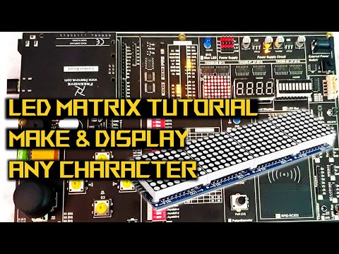 Tutorial on LED_Matrix_Scrolling_Disp- Make and Display any character