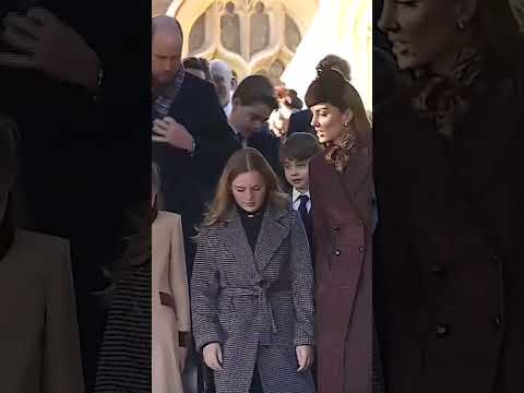 Smiles and Waves as Royal Family Depart Christmas Service