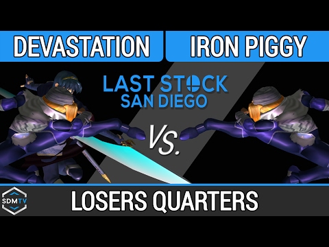 LSSD 91 - Devastation (Sheik/Marth) vs. Iron Piggy (Sheik) - SSBM Losers Quarters - Smash Melee