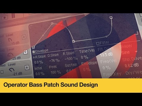 Free Download Operator Bass Patch Sound Design TUTORiAL