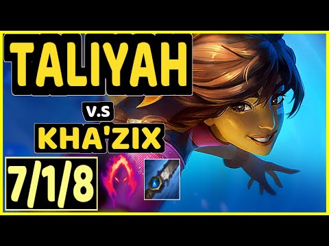 MINERVA (TALIYAH) vs KHA'ZIX - 7/1/8 KDA JUNGLE GAMEPLAY - BR Ranked GRANDMASTER