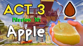 How to get Golden Apple in Hello Neighbor Act 3 | Mission 10 (Seed location)