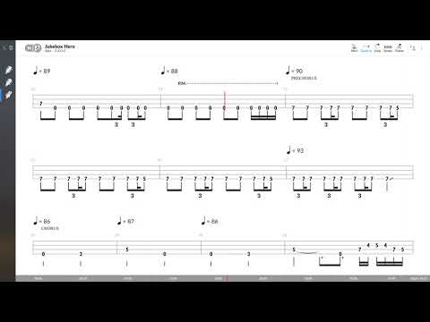 Foreigner - Jukebox Hero (BASS TAB PLAY ALONG)