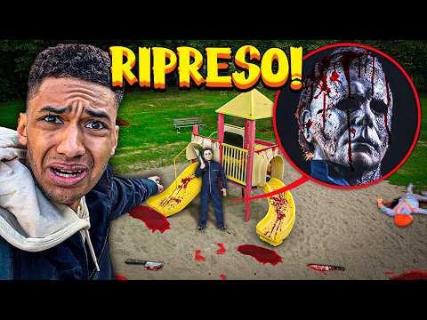 Drone captures MICHAEL MYERS at 3 AM in the REAL-LIFE PLAYGROUND...