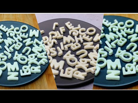 Chocolate Alphabet Toppers | How to make Chocolate Letter & Number | Corner Cooks