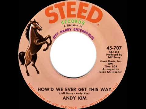 1968 HITS ARCHIVE: How’d We Ever Get This Way - Andy Kim (mono 45)
