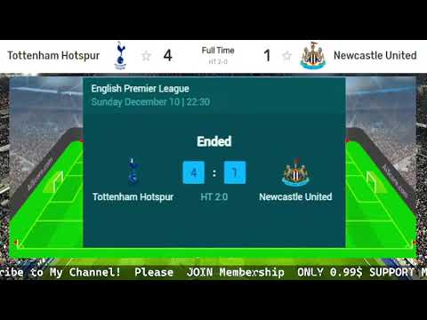 Tottenham Hotspur vs Newcastle United English Premier League Football LIVE SCORE