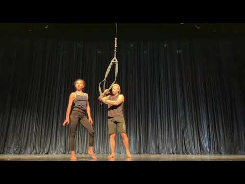 Duo Sunrise, circus artists, rehearsal on Celebrity Reflection , May 2020