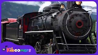 Down By The Station | Puff Puff Choo Choo | Train Song for Kids | The Kiboomers