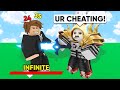 I Used CHEATS, So I Could Troll A HACKER.. (Roblox Bedwars)