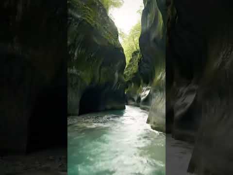 Epic Canyon River Drone Rush & Hidden Waterfall! 🏞️🌊✨