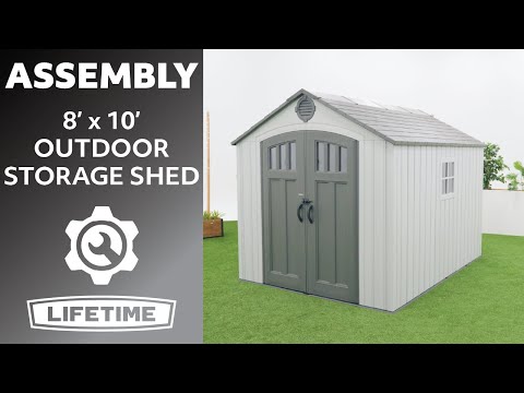 Lifetime 8 x 10 ft Classic Outdoor Storage Shed