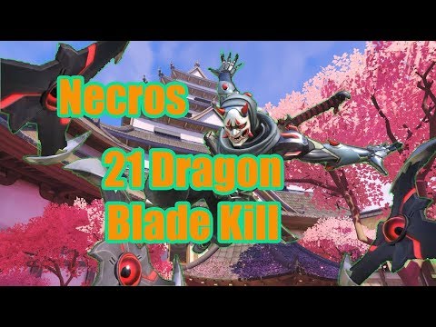 Genji GamePlay - EU Genji God Necros 21 Blade Kill - Overwatch Season14