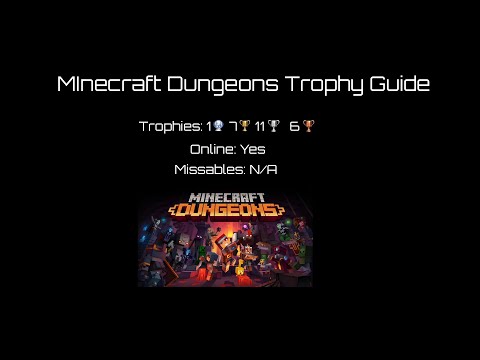 So you wanna be a trophy hunter in Minecraft Dungeons - Trophy Guide
