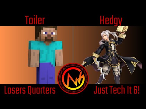AWG Just Tech It 6 Losers Quarters - Toiler (Steve) Vs Hedgy (Robin) Smash Ultimate - SSBU