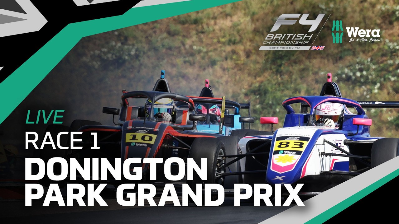 📺 LIVE | Round 7 | Race 1 | Donington GP | Wera Tools British F4