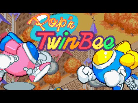 Pop'n Twinbee (SNES) Playthrough Longplay Retro game