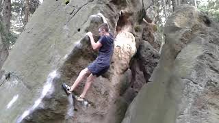 Video thumbnail of Hatha Joga, 7B_ 7B+. Kamienna Gora