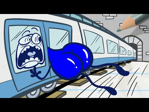 "There's No SubWAY OUT For Pencilmate!" | Pencilmation Cartoons!