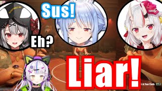 When Paranoid Holomems Play Liar's Bar Together【Hololive/Usada Pekora/Ayame/Shion/Chloe】