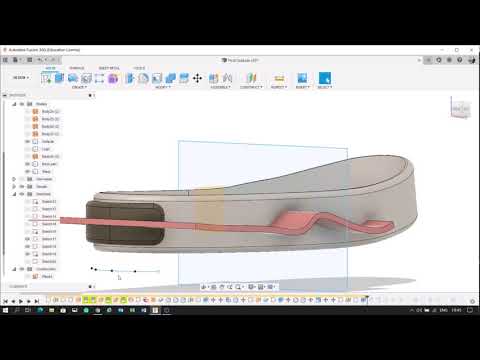3D footwear design for the Fusion 360