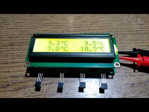 SP8RJK AVT3085 4-kanałowy termometr cyfrowy