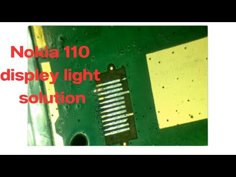 nokia 110 displey light solution/jumper solution
