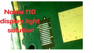 nokia 110 displey light solution/jumper solution