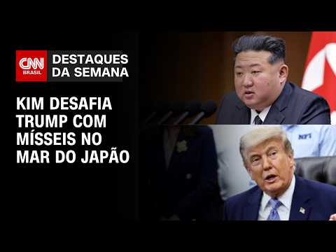 Coreia do Norte lança 10 mísseis após Trump sinalizar encontro com Kim Jong-un | DESTAQUES DA SEMANA