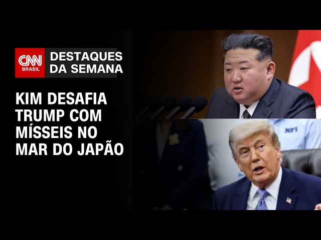 Coreia do Norte lança 10 mísseis após Trump sinalizar encontro com Kim Jong-un | DESTAQUES DA SEMANA