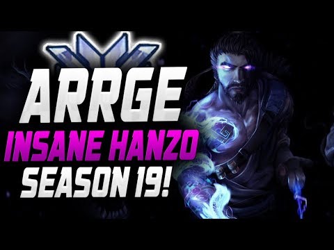 ARRGE #1 HANZO IN THE WORLD?! 42 ELIMS! [ OVERWATCH SEASON 19 TOP 500 ]