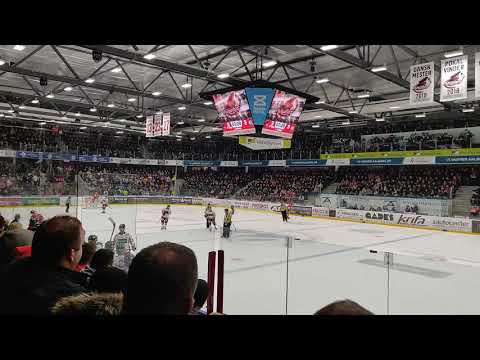 Sidste minutter af kampen mellem Aalborg pirates og Frederikshavn White hawks ⚫🏒